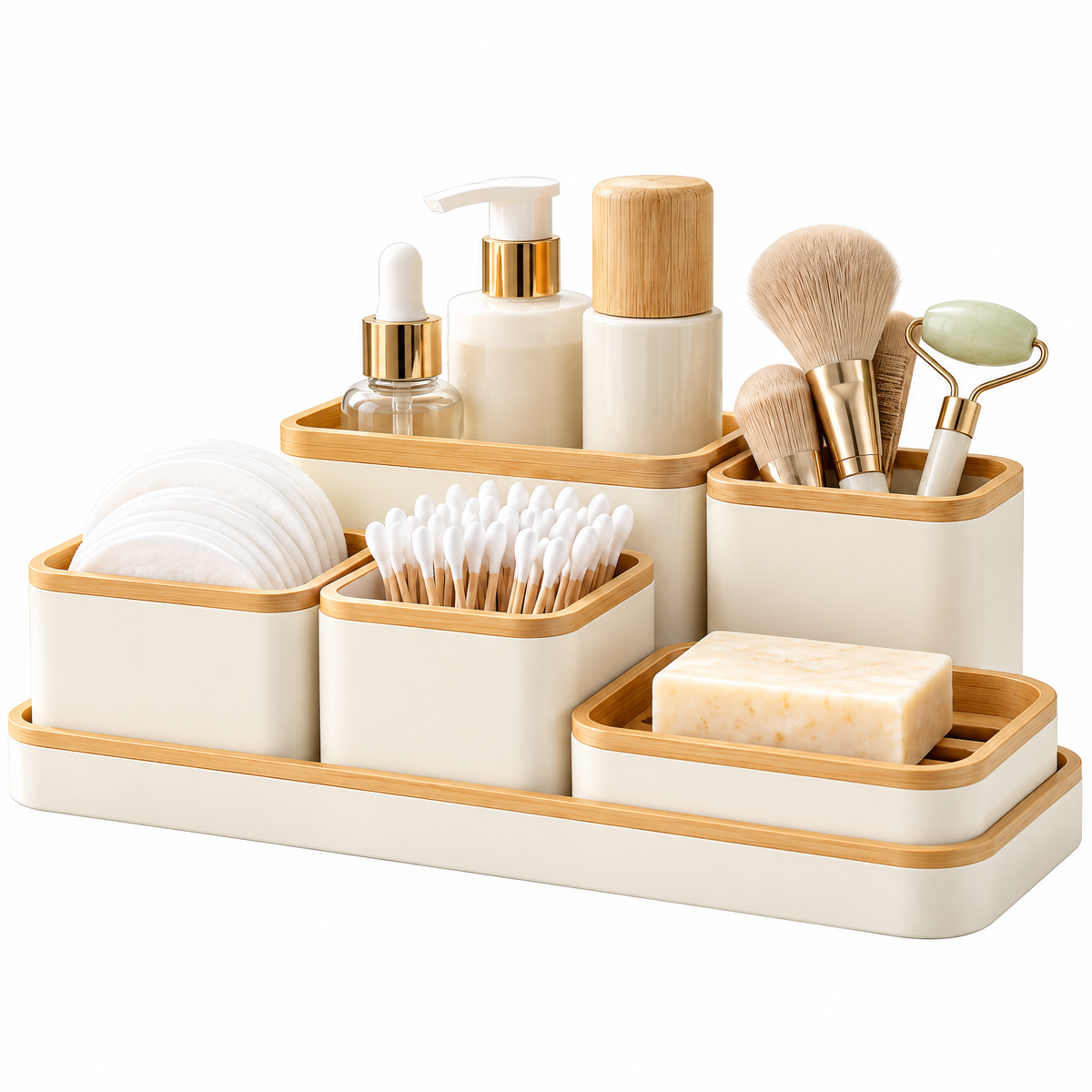 voqzelyn™ Modular Bathroom Countertop Organizer Set